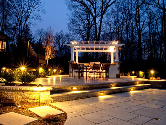 Adding proper lighting to your hardscape landscapes will bring your summer nights to a new level! Backed by our installation warranty, and manufacturer warranty you will be stress free.
